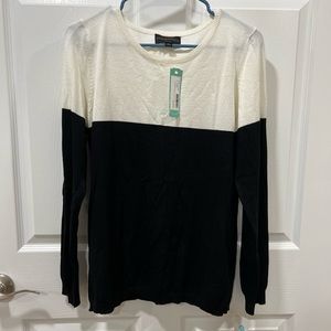 NWT black and white shirt